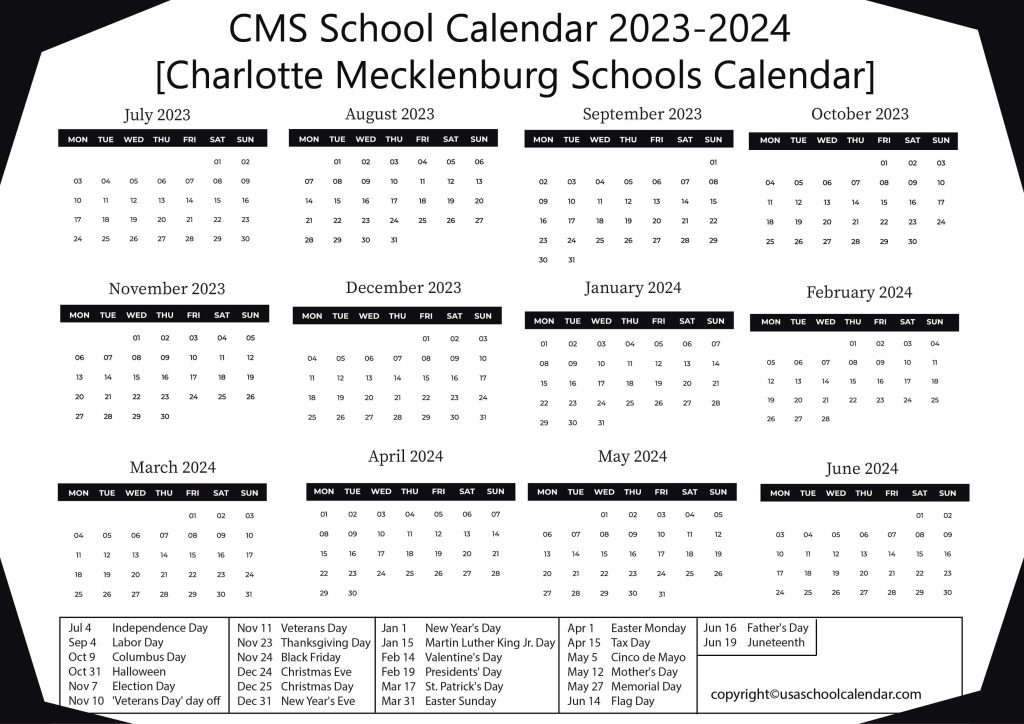 CMS School Calendar
