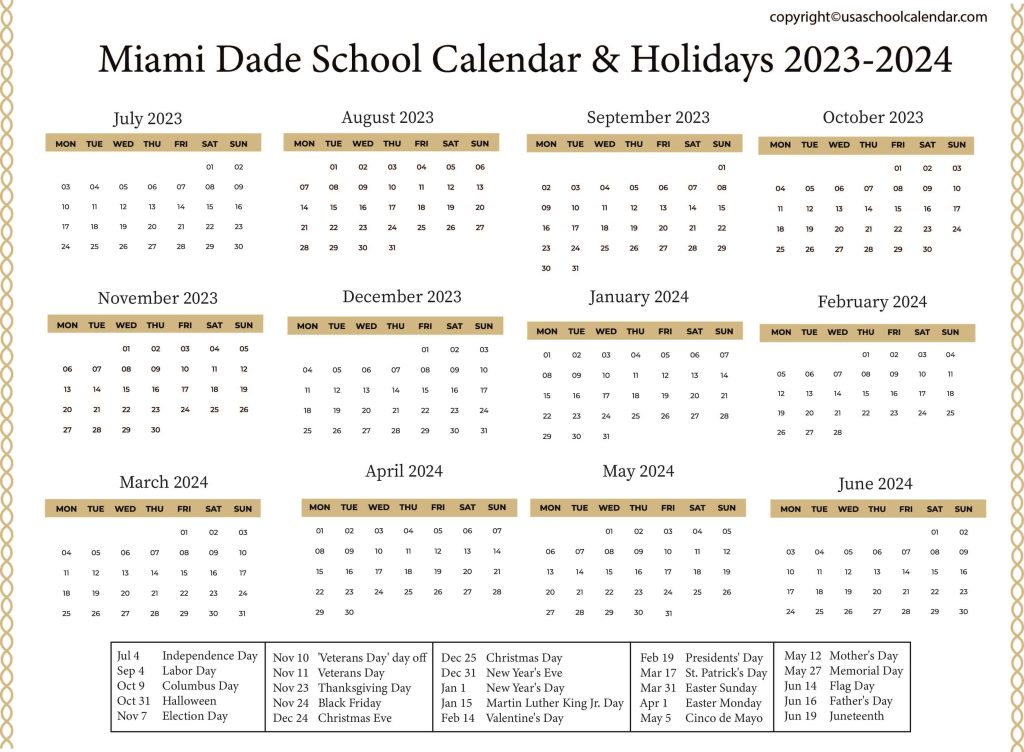 Miami Dade Schools Calendar