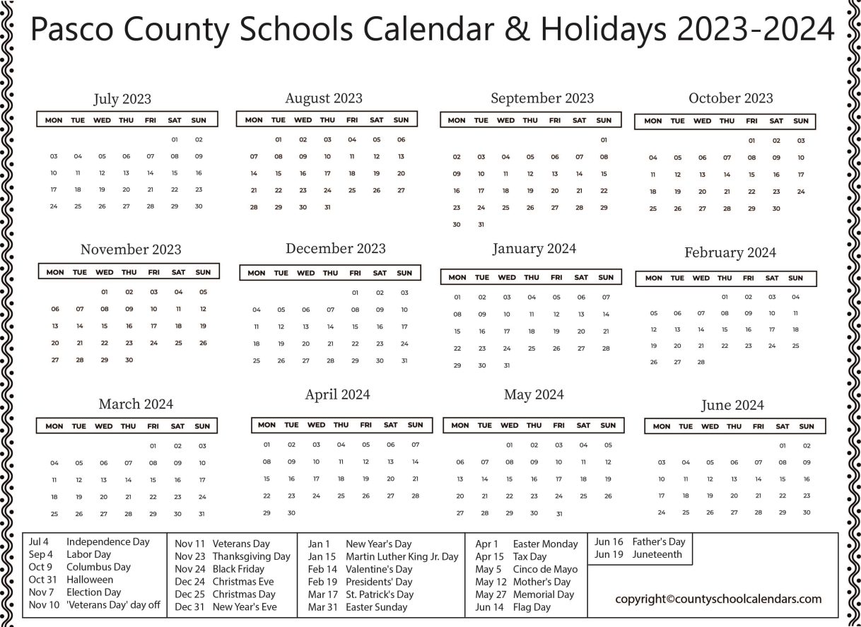 Pasco County Schools Calendar 2024 25 Champions carlin abigale