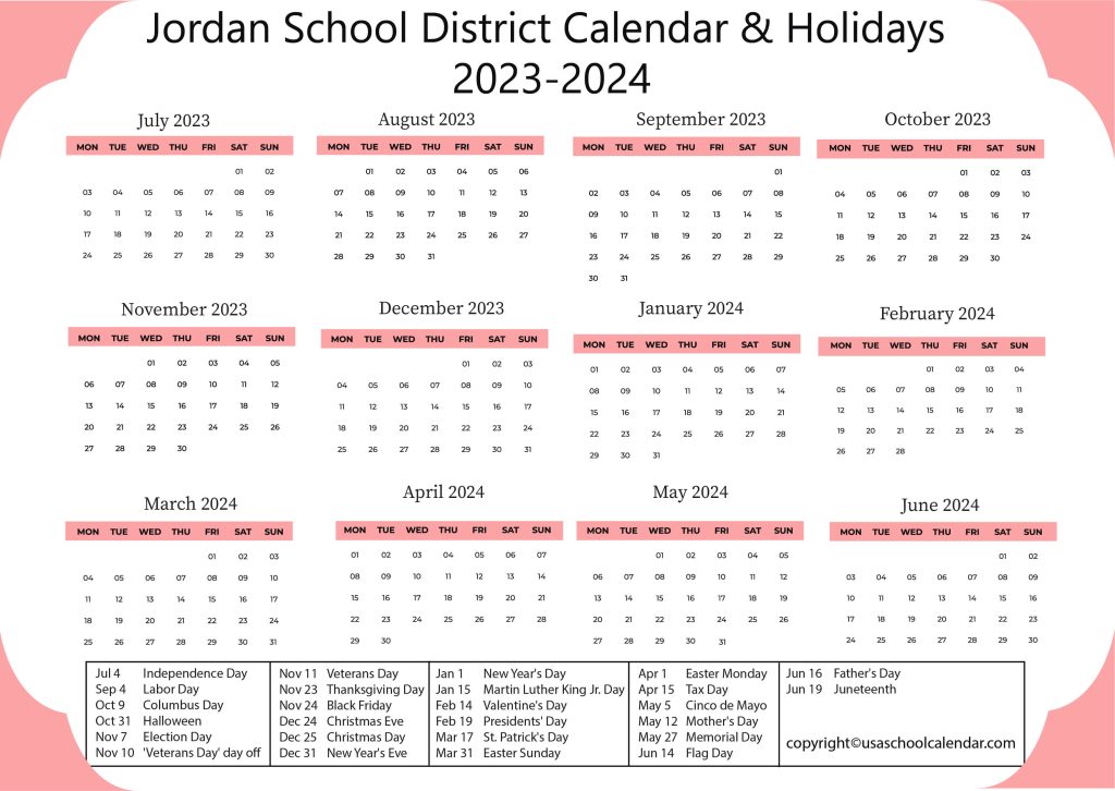 Jordan Elbridge Central School District Calendar