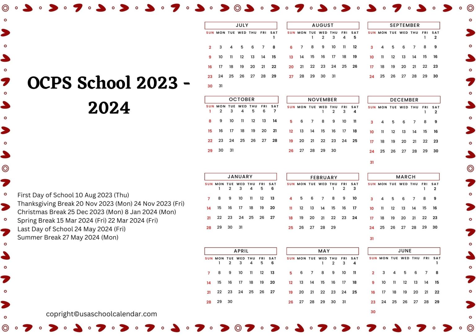 Ocps 2024 Calendar Graduation Dates Ilyssa Willette